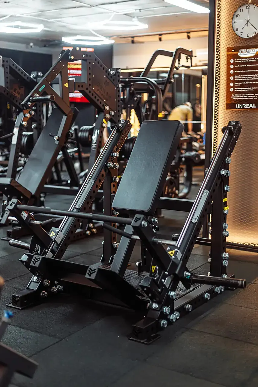 UnReal Gym main floor with premium equipment