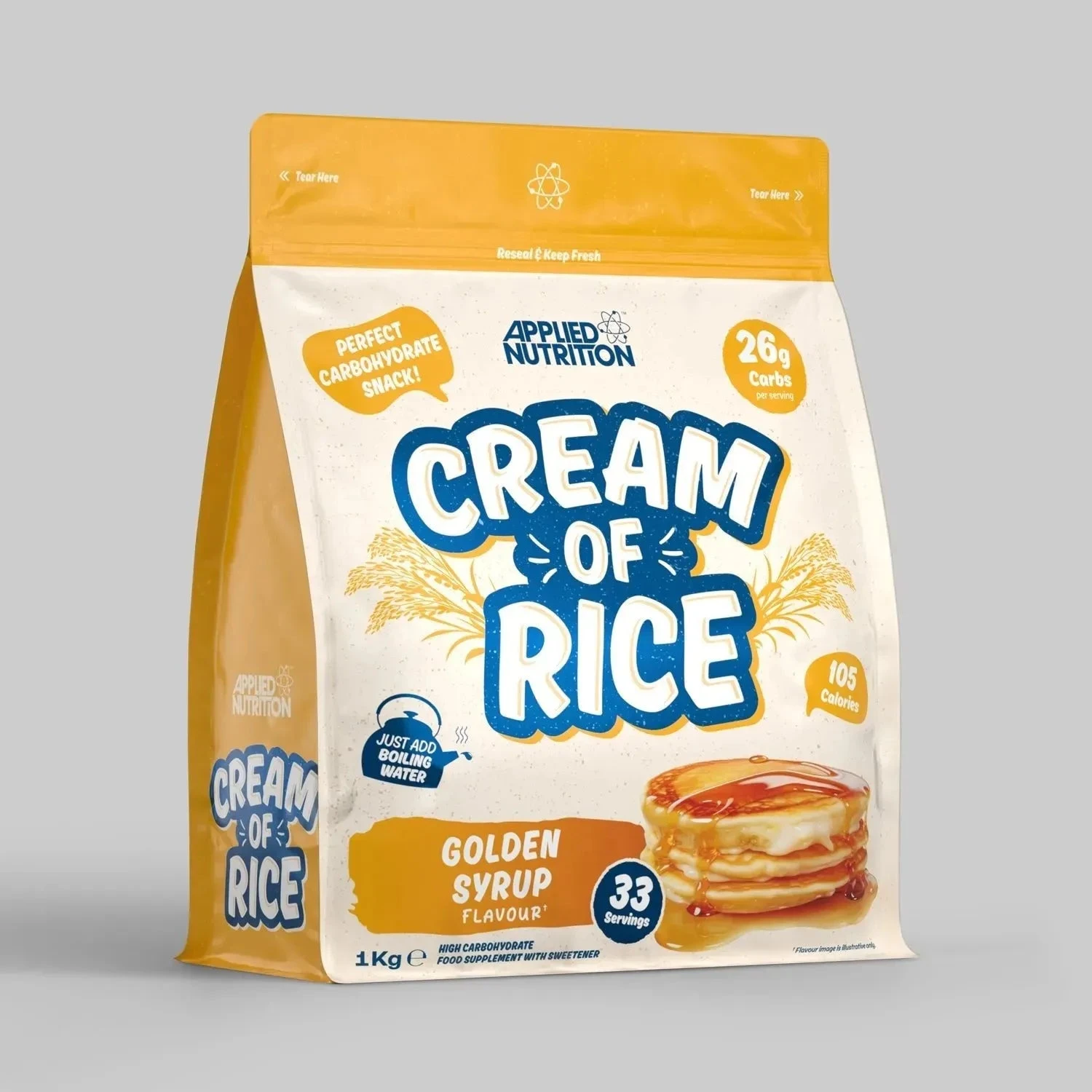 Applied Nutrition Cream of Rice 1 kg, Golden Syrup