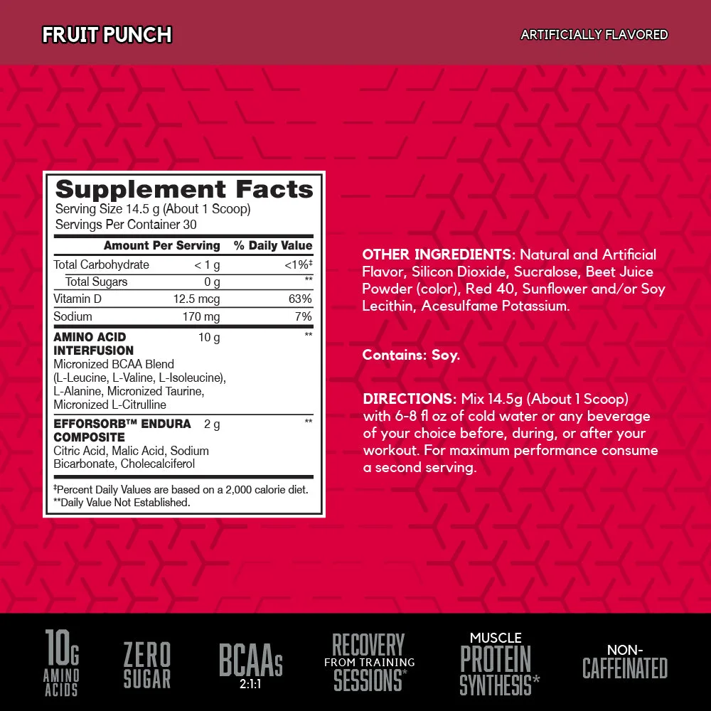 BSN Amino X 435 g, Fruit Punch thumbnail 3