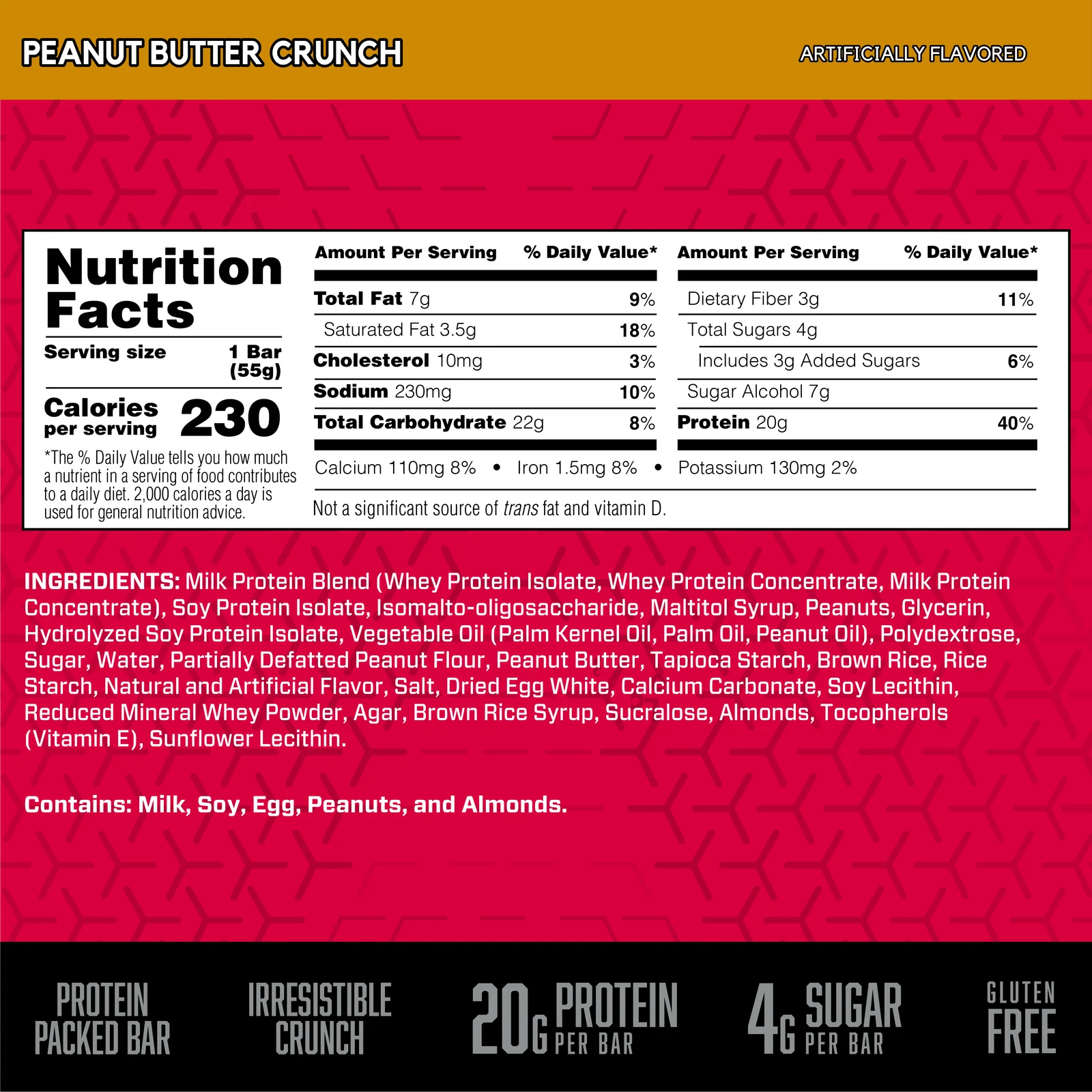 BSN Protein Crisp 12 bars, Peanut Butter Crunch thumbnail 3