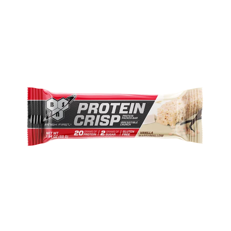 BSN Protein Crisp 12 bars, Vanilla Marshmallow thumbnail 2