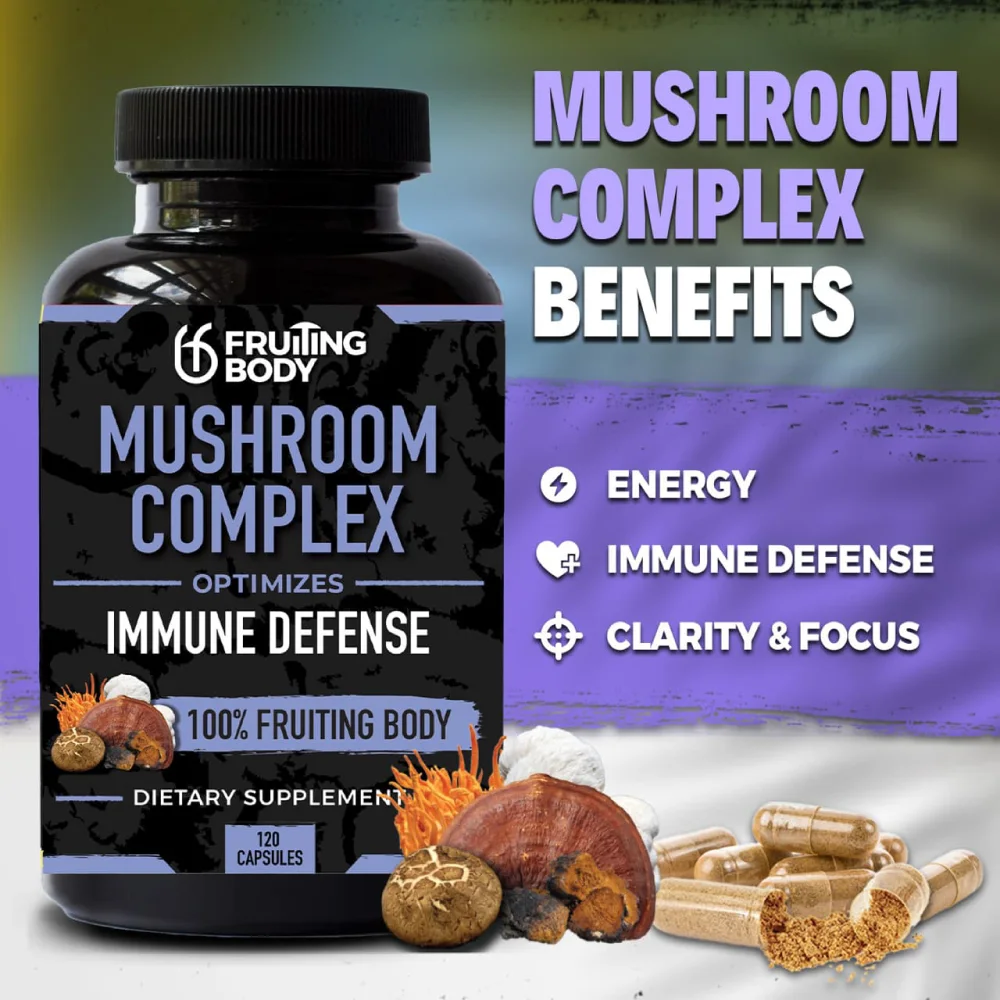 Fruiting Body Mushroom Complex 60 caps thumbnail 4