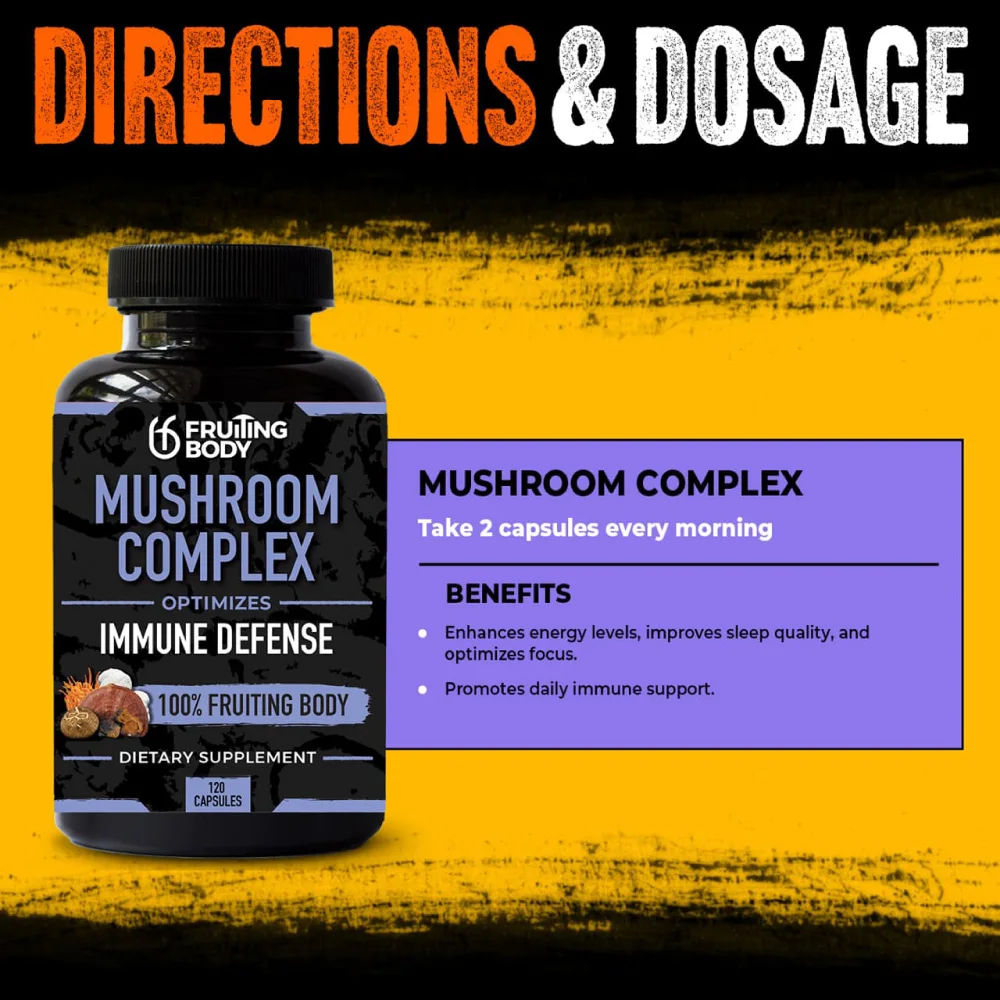 Fruiting Body Mushroom Complex 60 caps thumbnail 5