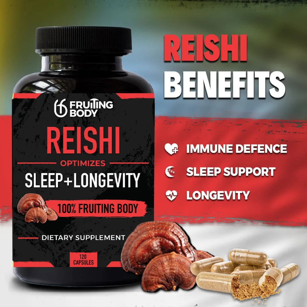 Fruiting Body Reishi 120 caps thumbnail 4