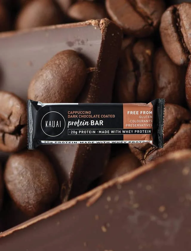 Kauai Protein Bar 12 x 75 g, Cappuccino Dark Chocolate thumbnail 2