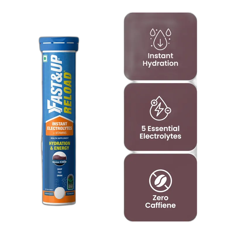 Fast&Up Reload Electrolytes Effervescent Tablets 20 tabs, Cola