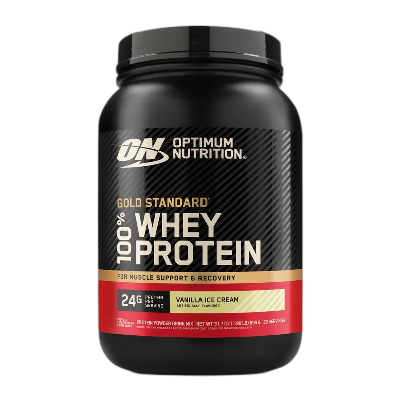 Optimum Nutrition Gold Standard 100% Whey 2 lb, Vanilla Ice Cream