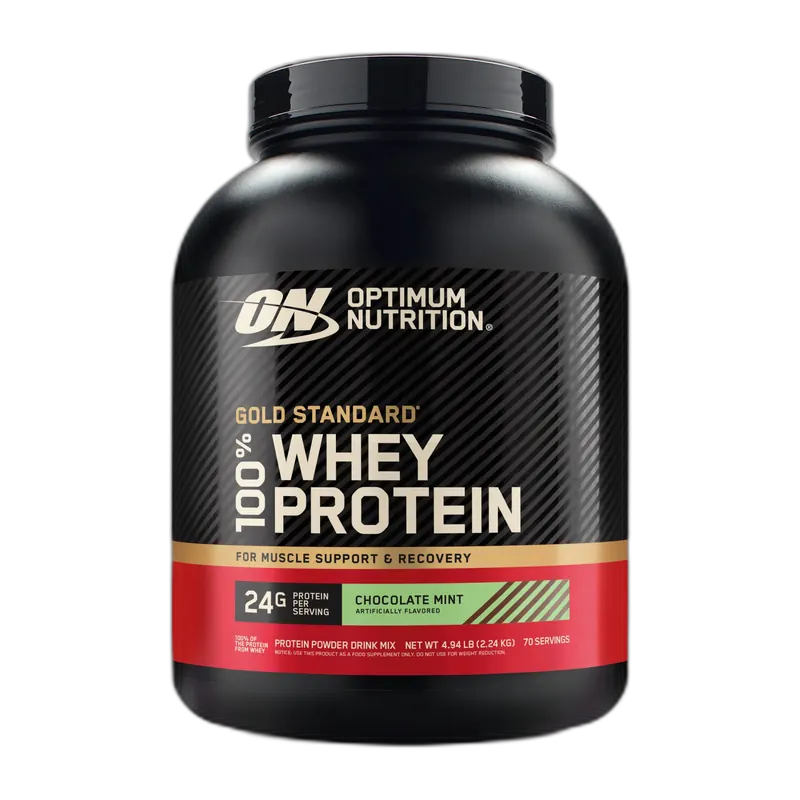 Optimum Nutrition Gold Standard 100% Whey 5 lb, Chocolate Mint