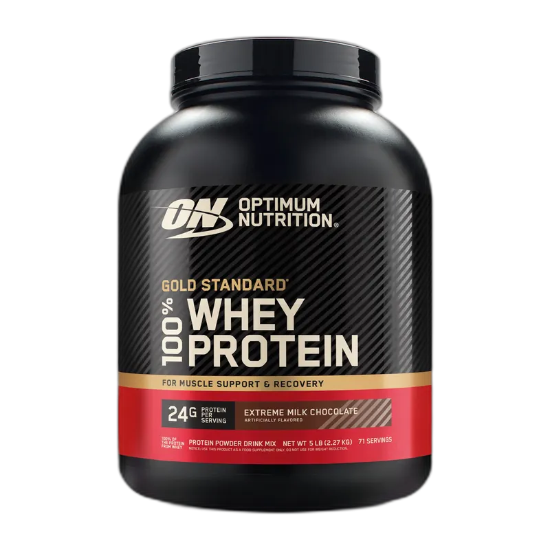 Optimum Nutrition Gold Standard 100% Whey 5 lb, Extreme Milk Chocolate