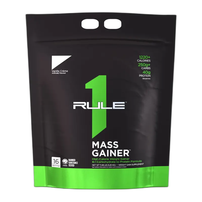 Rule 1 Mass Gainer 12 lb, Vanilla Crème