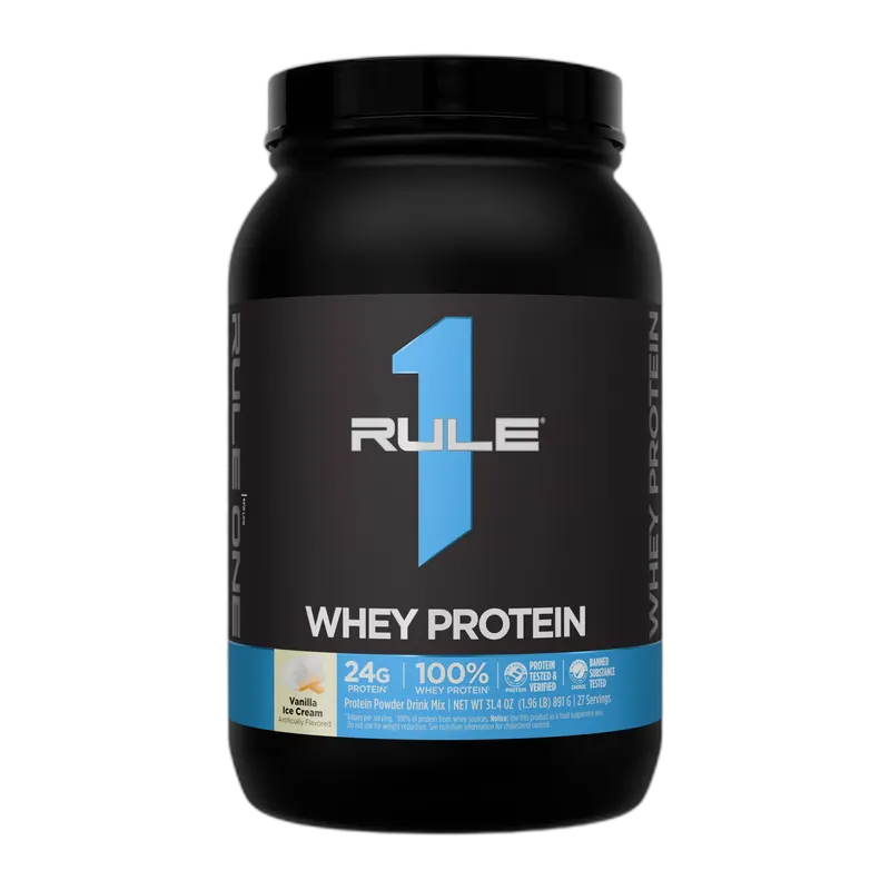 Rule 1 Whey Protein Blend 2 lb, Vanilla Ice Cream