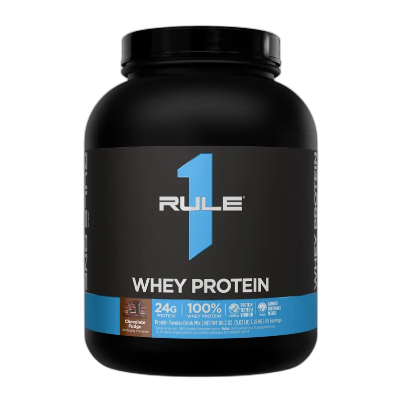 Rule 1 Whey Protein Blend 5 lb, Chocolate Fudge