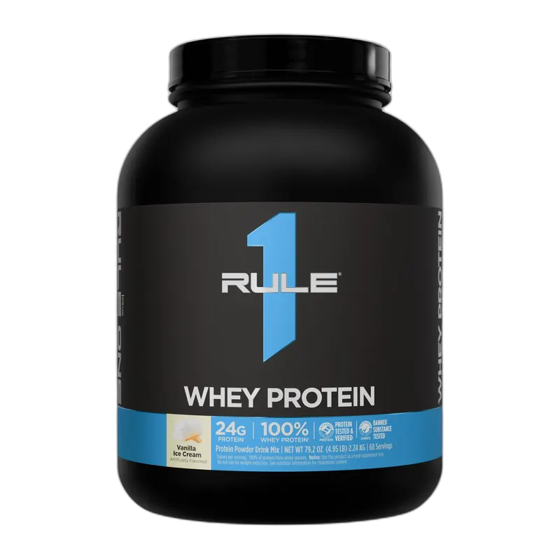 Rule 1 Whey Protein Blend 5 lb, Vanilla Ice Cream