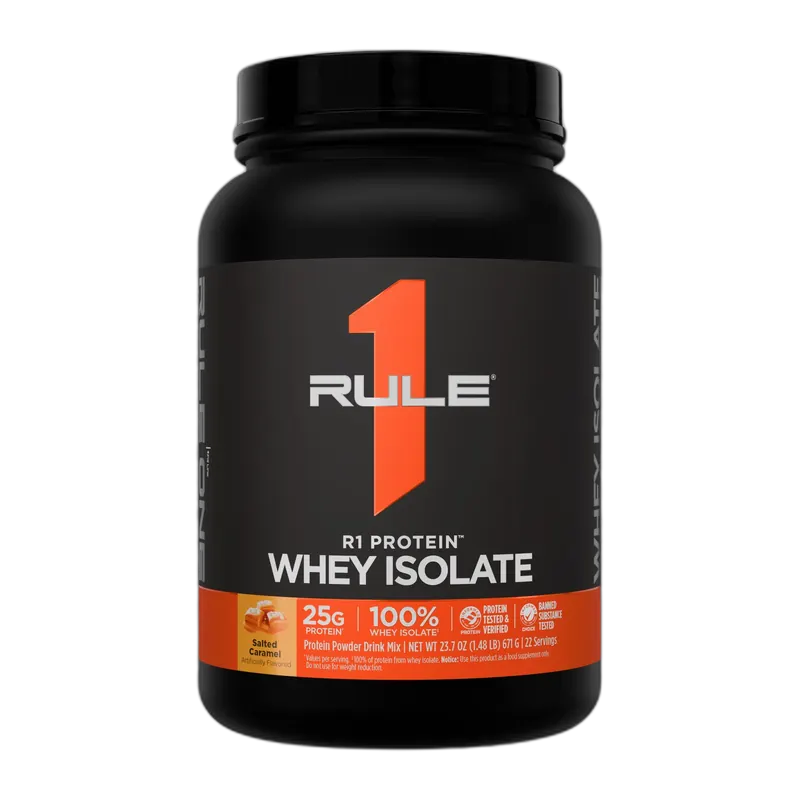 Rule 1 Whey Protein Isolate 5 lb, Lightly Salted Caramel