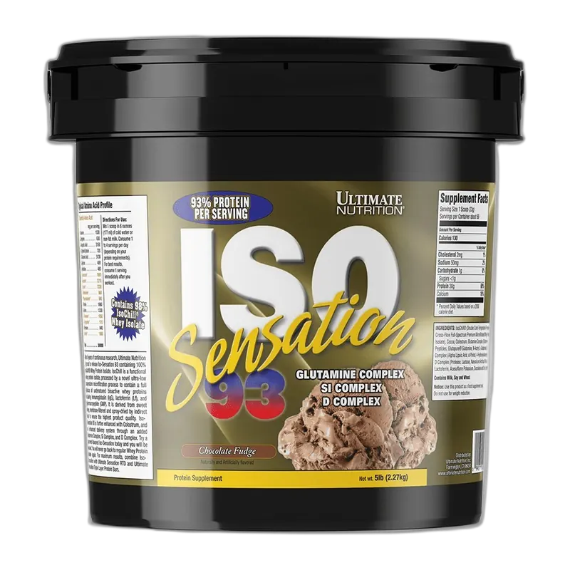 Ultimate Nutrition Iso Sensation 93 5 lb, Chocolate Fudge