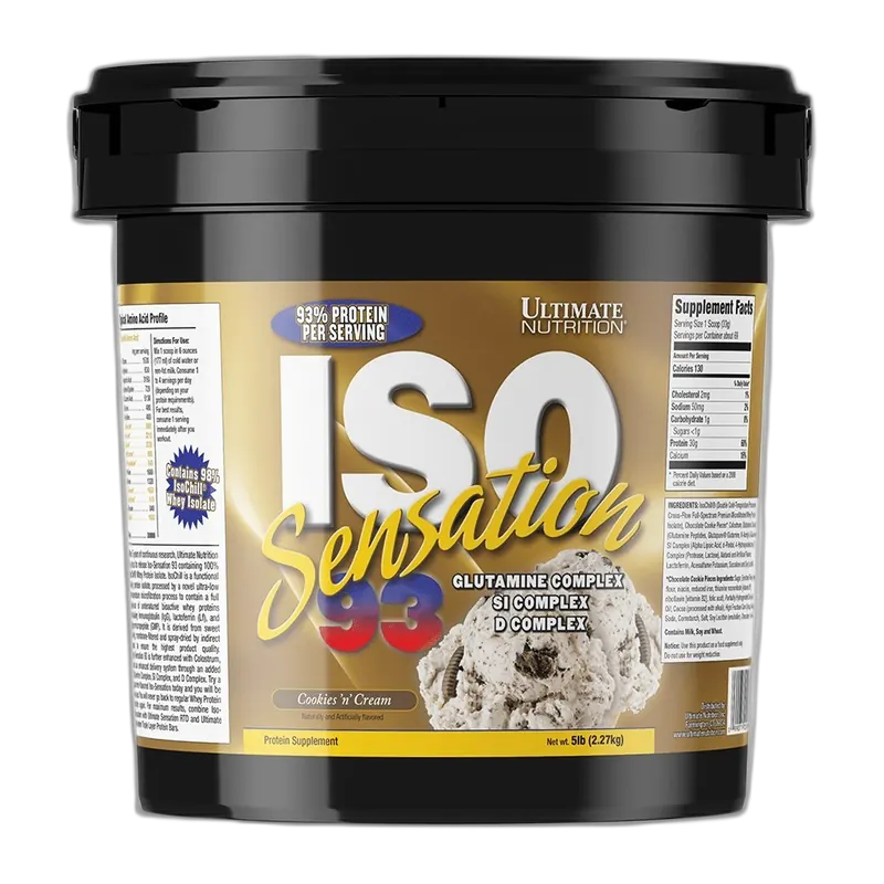 Ultimate Nutrition Iso Sensation 93 5 lb, Cookies & Cream