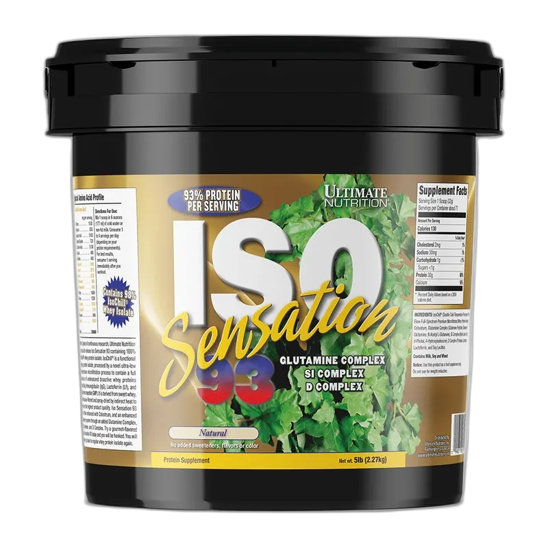 Ultimate Nutrition Iso Sensation 93 5 lb, Natural