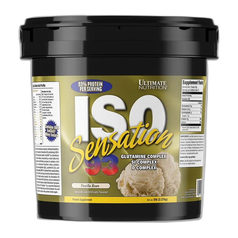 Ultimate Nutrition Iso Sensation 93 5 lb, Vanilla Bean