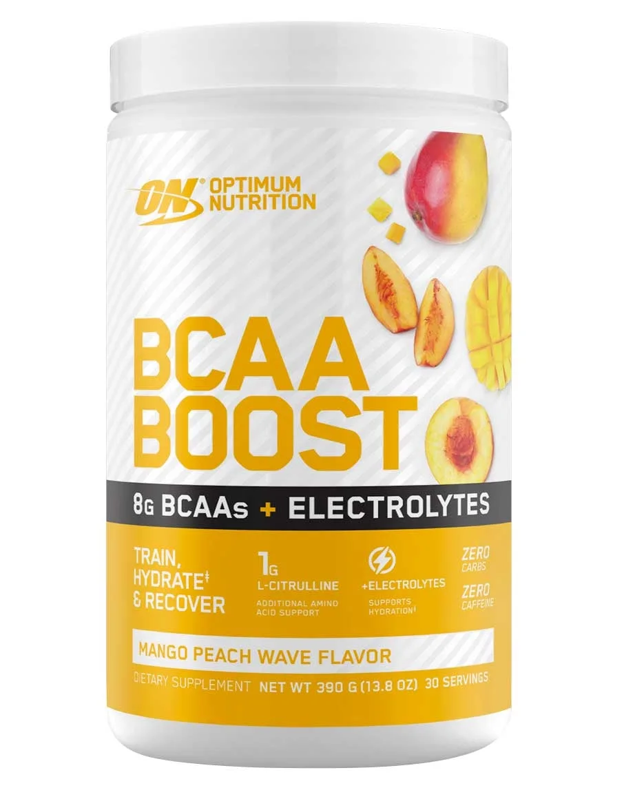 Optimum Nutrition BCAA Boost 390 g, Mango Peach thumbnail 2