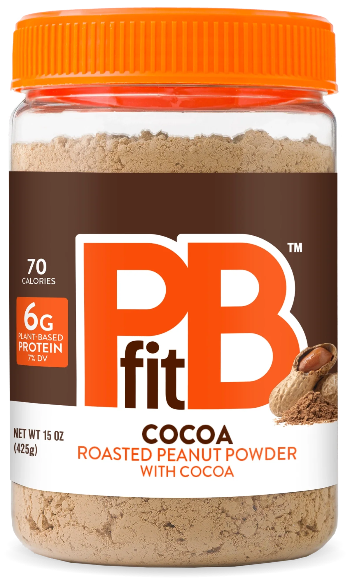 PBfit Peanut Butter Powder 15 oz, Chocolate thumbnail 2