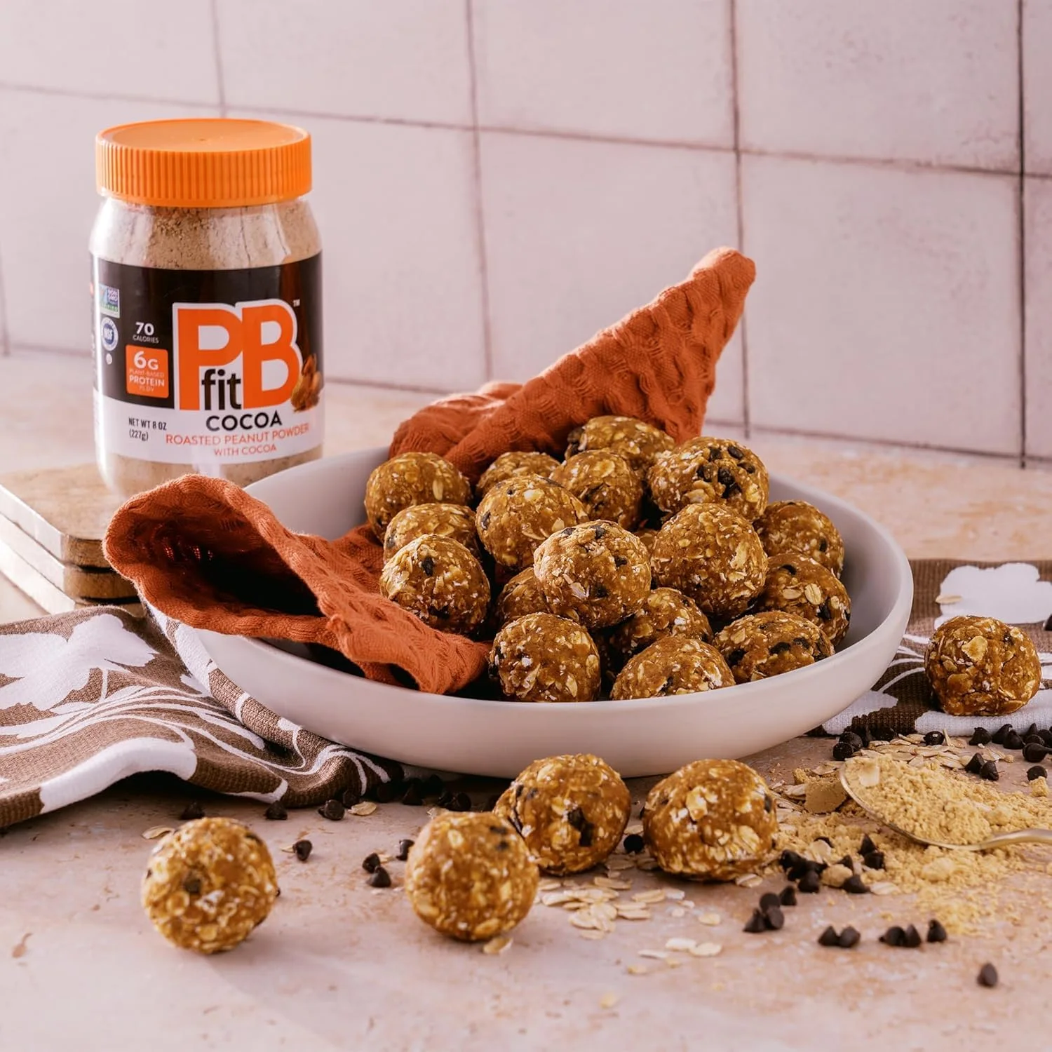 PBfit Peanut Butter Powder 8 oz, Chocolate thumbnail 4