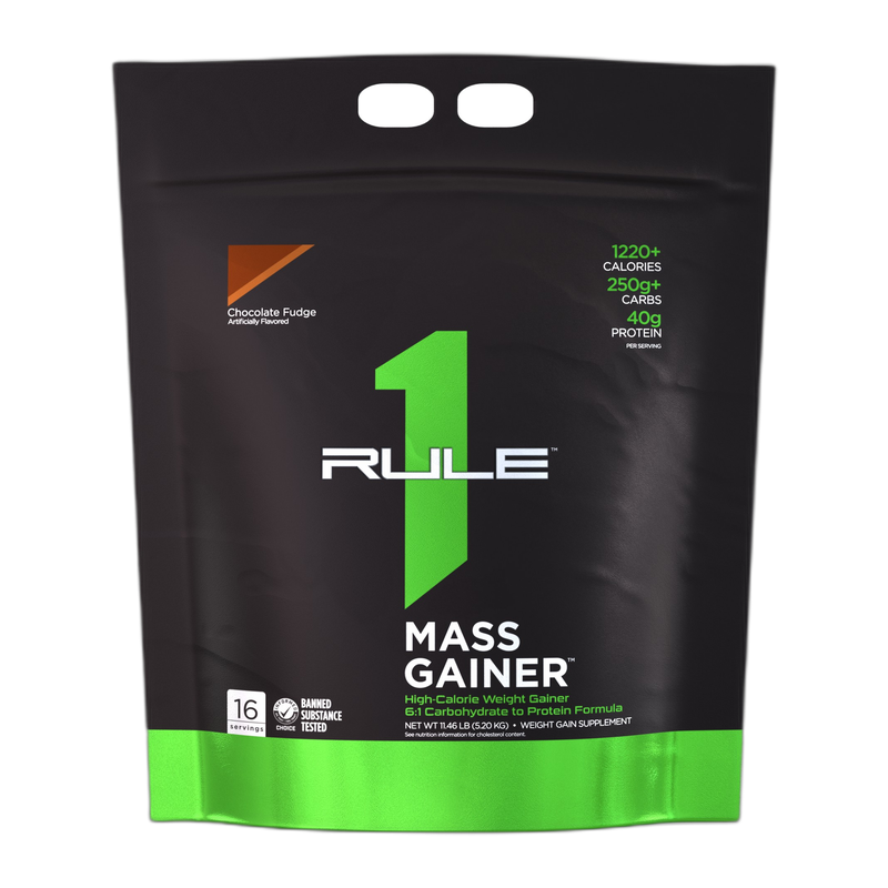 Rule1 Mass Gainer 12lb - Chocolate Fudge