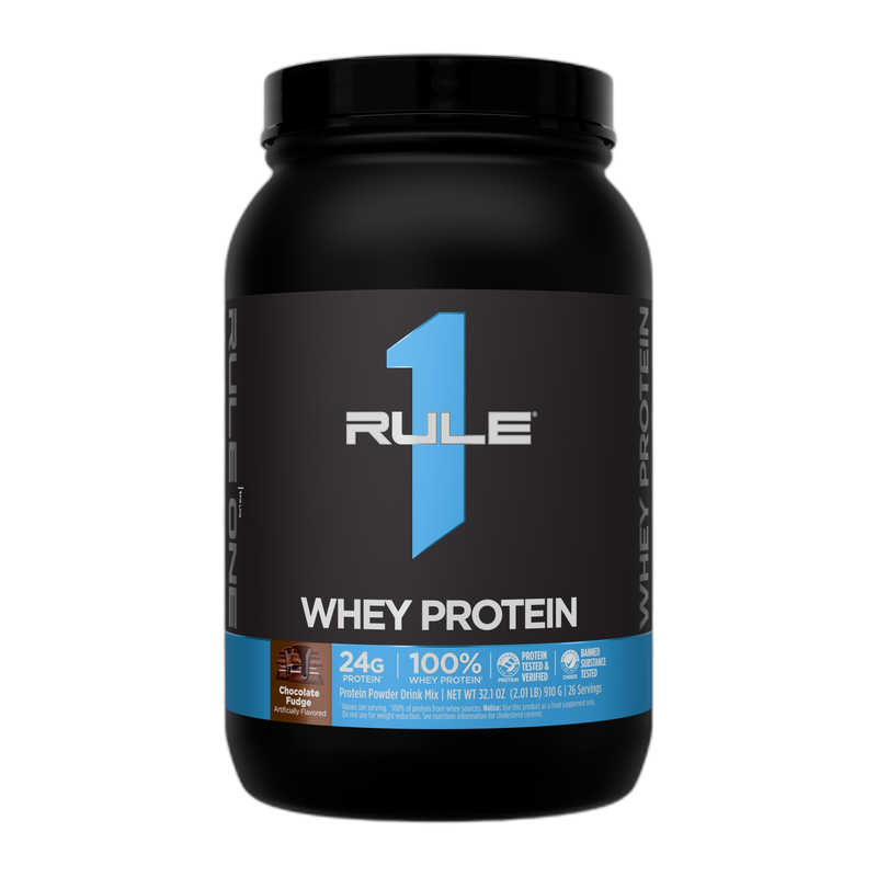 Rule1 Whey Protein Blend 2lb Chocolate Fudge