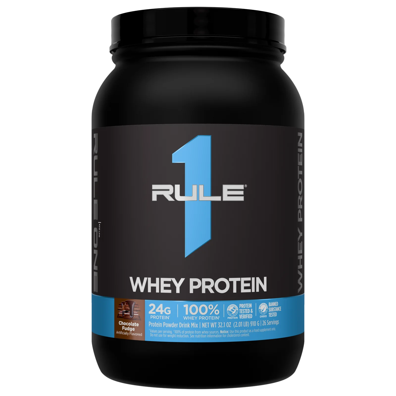 Rule 1 Whey Protein Blend 2 lb, Chocolate Fudge thumbnail 3