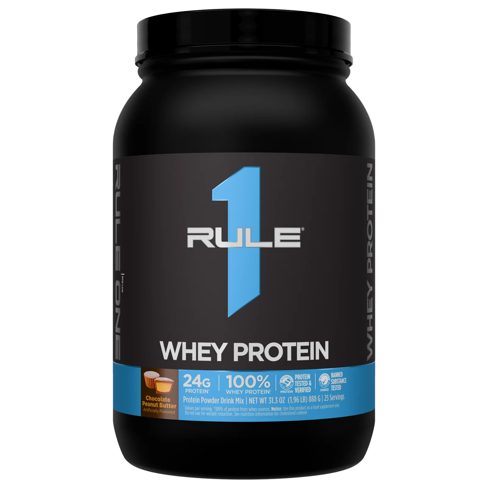 Rule 1 Whey Protein Blend 2 lb, Chocolate Peanut Butter thumbnail 3