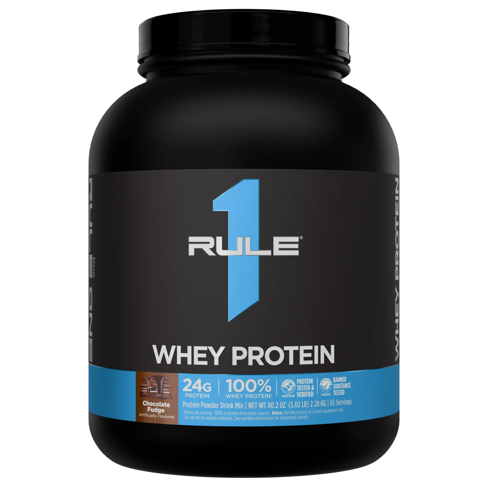 Rule 1 Whey Protein Blend 5 lb, Chocolate Fudge thumbnail 3
