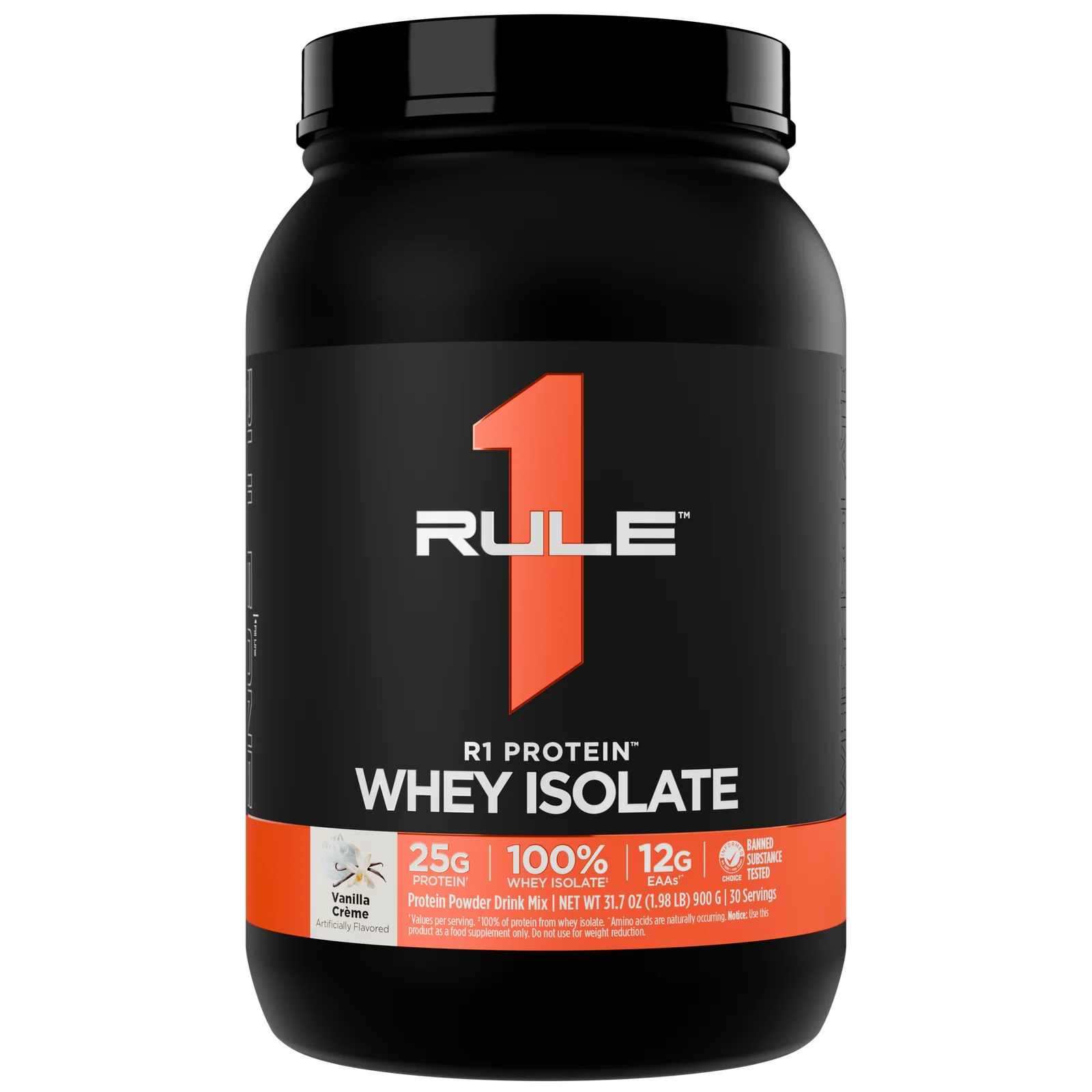 Rule 1 Whey Protein Isolate 2 lb, Vanilla Crème thumbnail 3