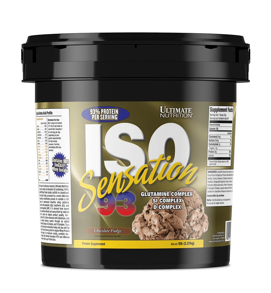 Ultimate Nutrition Iso Sensation 93 5 lb, Chocolate Fudge thumbnail 2