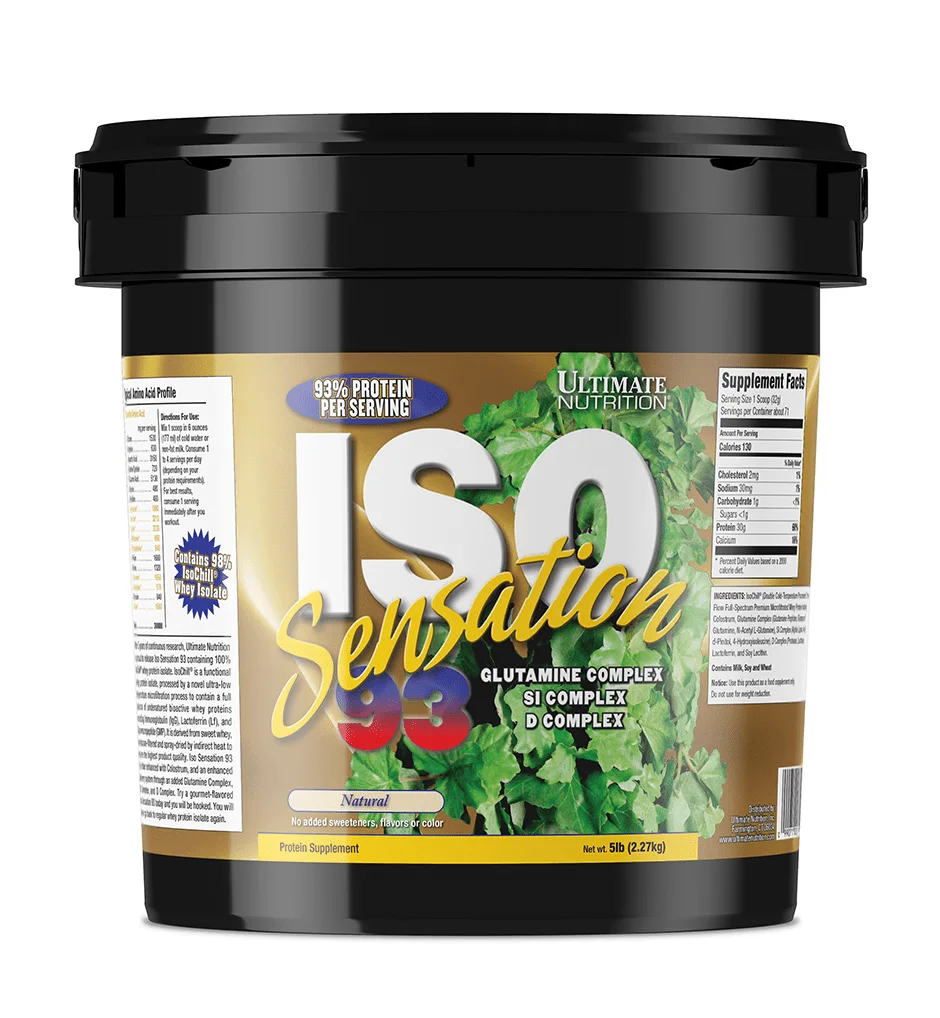 Ultimate Nutrition Iso Sensation 93 5 lb, Natural thumbnail 2