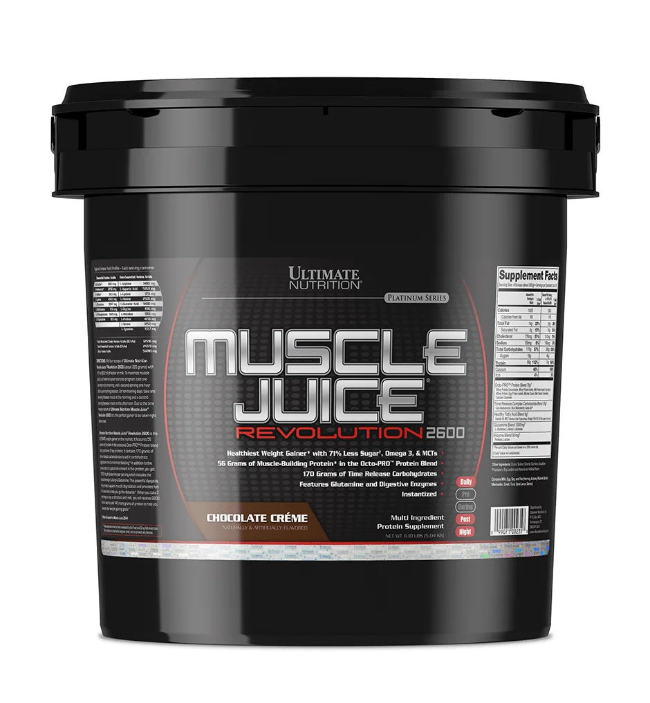 Ultimate Nutrition Muscle Juice Mass Gainer 11 lb, Chocolate thumbnail 2