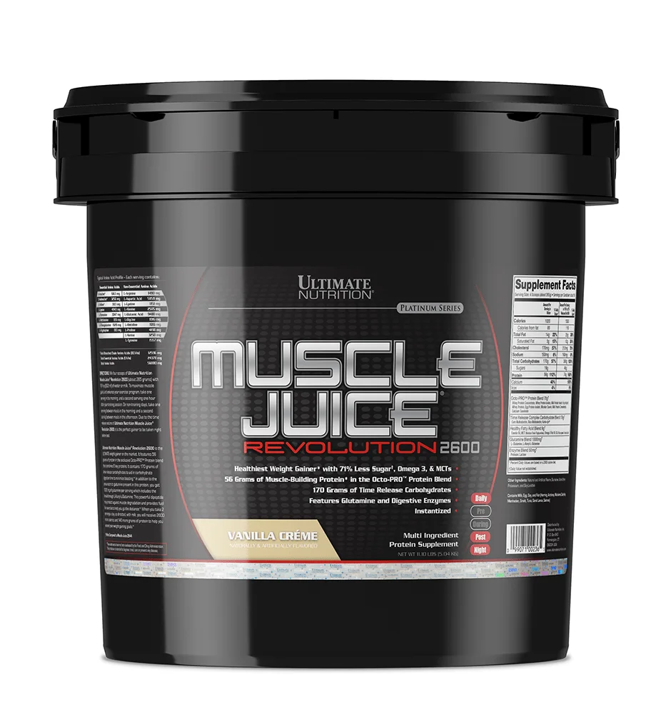 Ultimate Nutrition Muscle Juice Mass Gainer 11 lb, Vanilla thumbnail 2