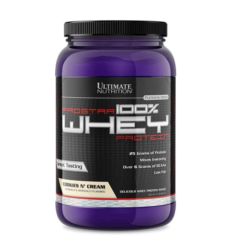 Ultimate Nutrition Prostar Whey 2 lb, Cookies & Cream thumbnail 2