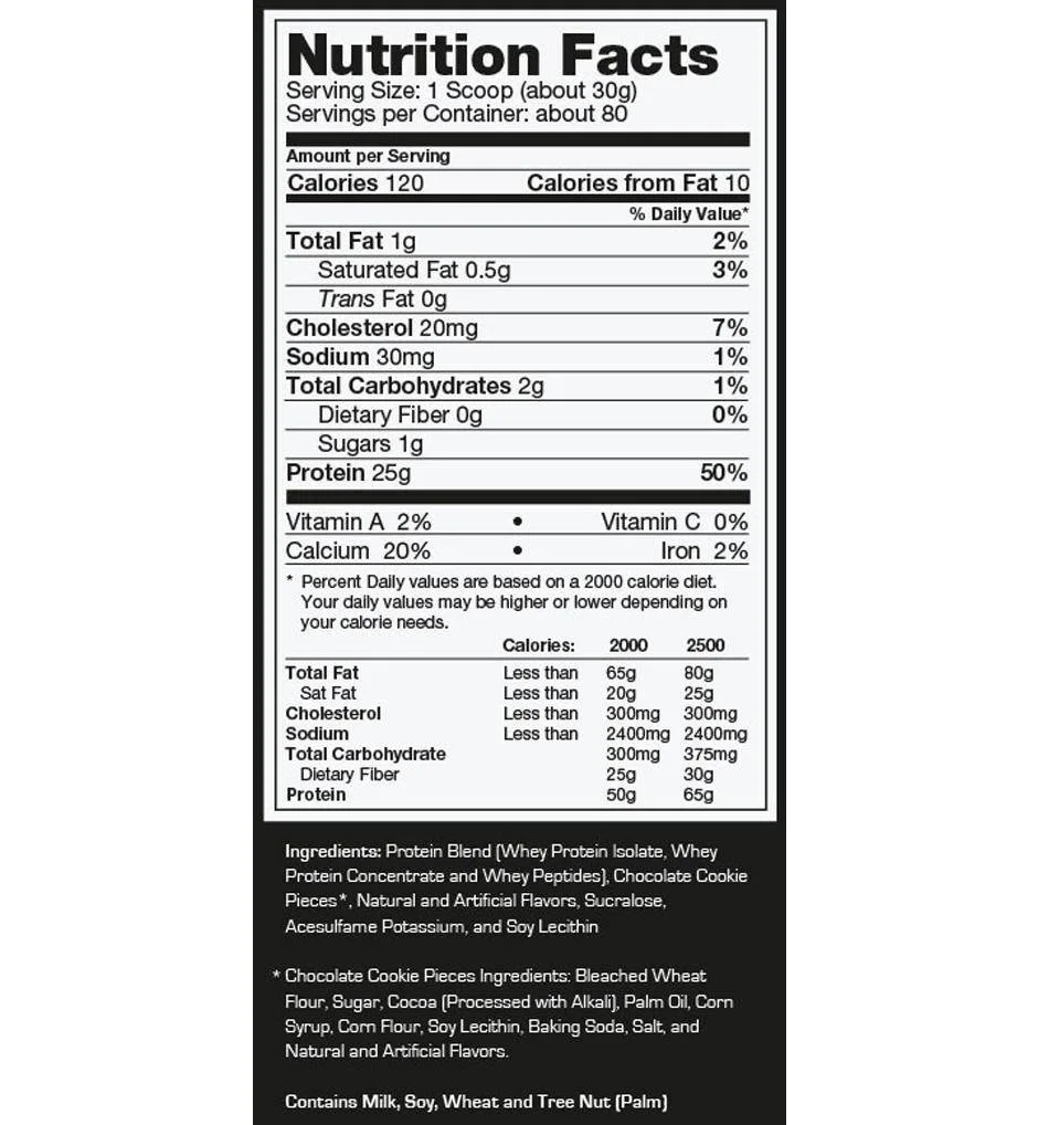 Ultimate Nutrition Prostar Whey 2 lb, Cookies & Cream thumbnail 3