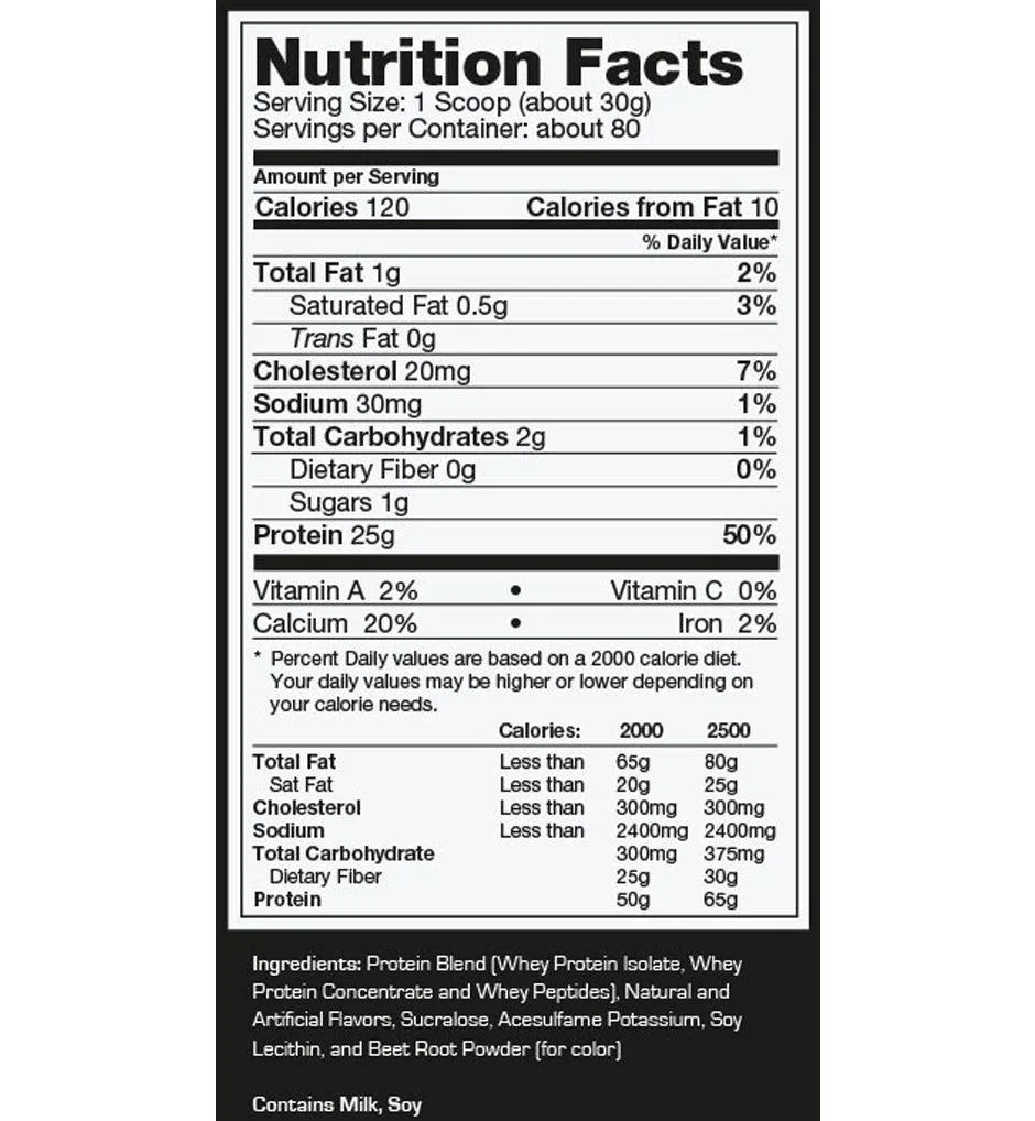 Ultimate Nutrition Prostar Whey 2 lb, Strawberry thumbnail 3